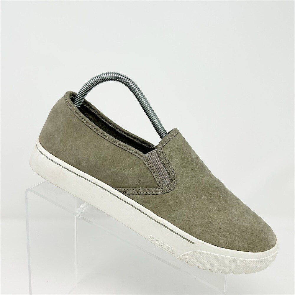 Sorel Campsneak Slip-On Sneakers Womens Gray Low Top Casual Shoes Size 10